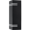 Gartenleuchte NELA Elevation Wandleuchte 2xGU10 IP44 Oben Unten Schwarz