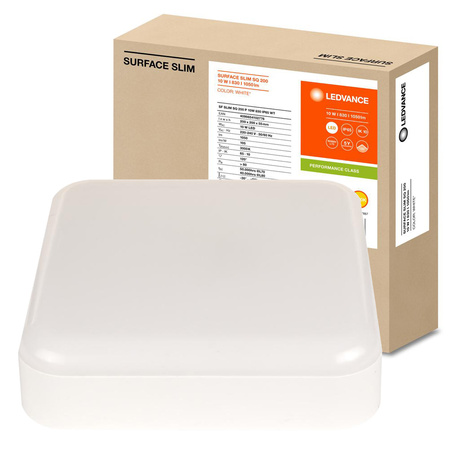 LED-Panel Deckenleuchte 10W 1050lm 3000K Warm Surface montiert Weiß 20x20cm Surface Ledvance