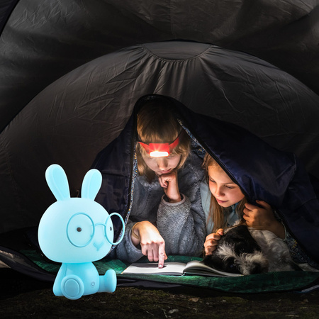 Dekoratives LED KING 2.5W Warmes blaues Kinder-Nachtlicht GOLDLUX (Polux) + USB-C Kabel