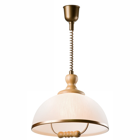 RAMONA E27 Decke Pendelleuchte Beige Weiß LM-1.1/107 Lamkur