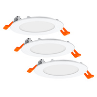 Set mit 3 LED-Einbauleuchten 8W 550lm 3000K warmes Downlight 12 cm LED-SPOT LEDVANCE