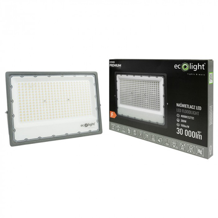 LED-Flutlicht Reflektor 300W 30000lm 4000K Neutral IP65 Premium Line Ecolight