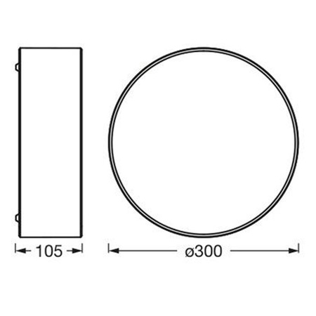 Plafond-Deckenleuchte E27 Beige 30cm Orbis Ledvance