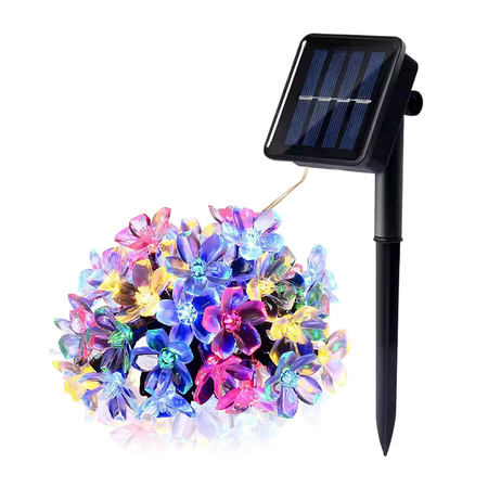 LED 0.12W RGB Schwarz IP44 Lume Kobi Solarbetriebene Garten-Girlandenleuchte