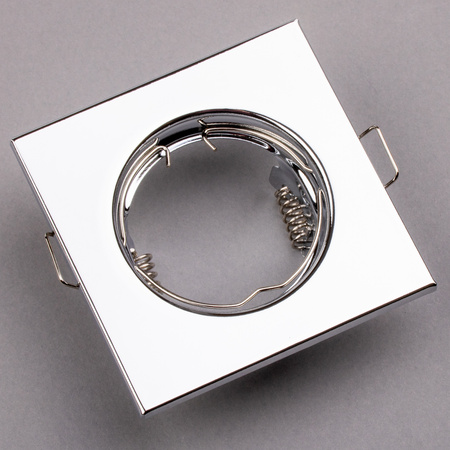 6x PAVO Chromblech MR16 GU10 LUMILED quadratische Halogeneinbauleuchte