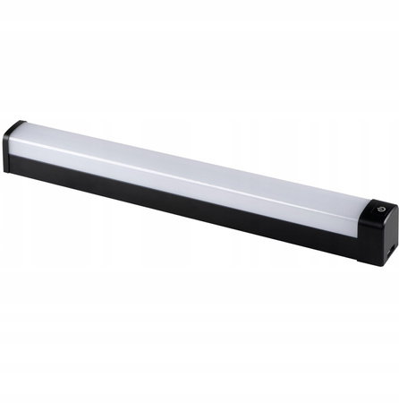 LED Wand- und Deckenleuchte Badezimmerleuchte mit Schalter 20W 4000K IP44 80cm Schwarz KANLUX
