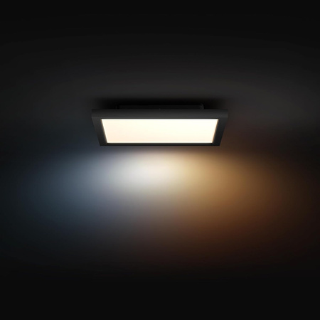 LED-Anbaupanel Aurelle Schwarz 19W CCT 30cm PHILIPS HUE Bluetooth + Dimmschalter