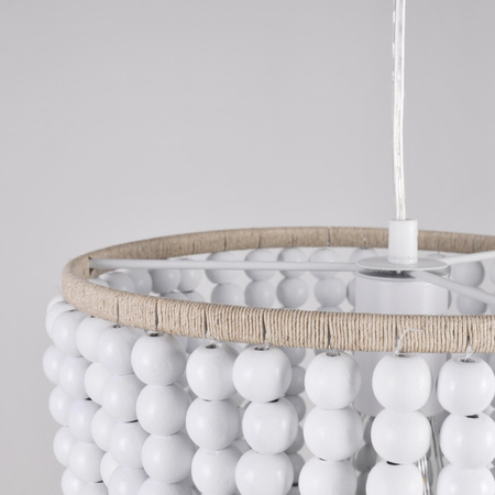 RIBE 1xE27 Überhang Deckenleuchte Weiß Holz GOLDLUX (Polux)