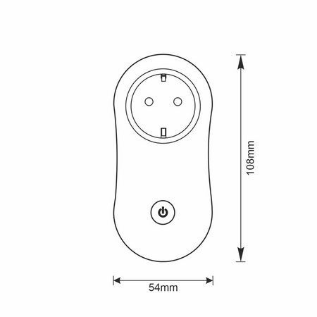 Smart Wifi SMART Tuya USB-Steckdose mit 16A-Schalter