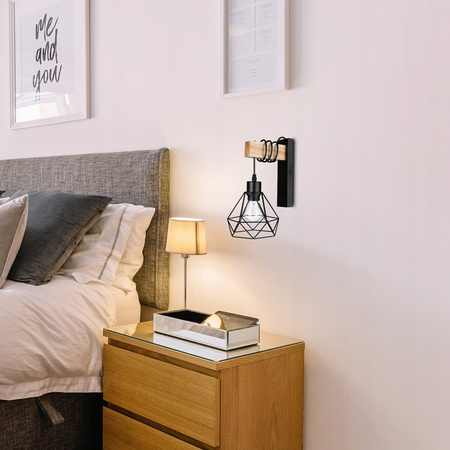 Spot E27 Schwarz Braun Otto Masterled Wall Hanging Wall Lamp