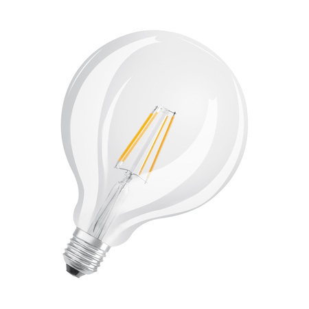 LED Lampen G125 E27 4W = 40W 470lm 2700K Warmweiß FILAMENT LEDVANCE