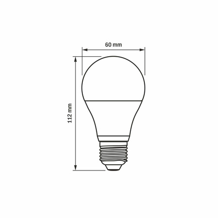 LED-Lampe E27 A60 8W 760lm 3000k Warm VIDEX