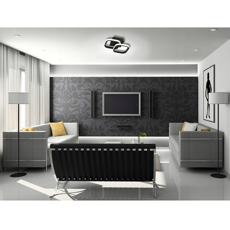 LED Kronleuchter Deckenleuchte 16W NEBULA GEMINI Schwarz