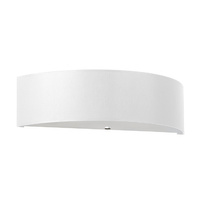 LED SKALA 2xE27 Wandleuchte halbrund weiß SOLLUX