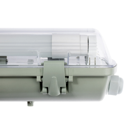 Hermetische Feuchtraumleuchte LED 2x T8, G13 Leuchte IP65 120cm+LED-Leuchtstofflampen 18W 6500K LUMILED