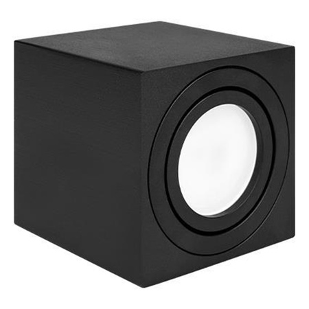Aufputz-Halogen-Bewegliche GU10-Leuchte in quadratischem Schwarz 84 mm