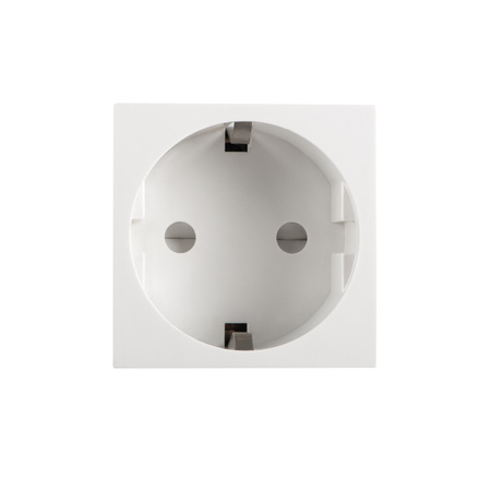 Einzelsteckdose mit Berührungsschutz 16A Cream Schuko LOGI KANLLUX