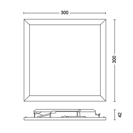 Plafond Panel LED-Anbauleuchte TOUCH 12W 2700K 30cm Dimmbar Weiß PHILIPS