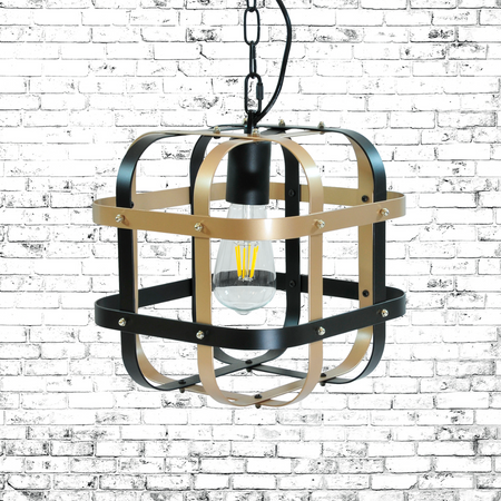 SUFFICATE Hängelampe E27 Schwarz-gold GOLDLUX (Polux)