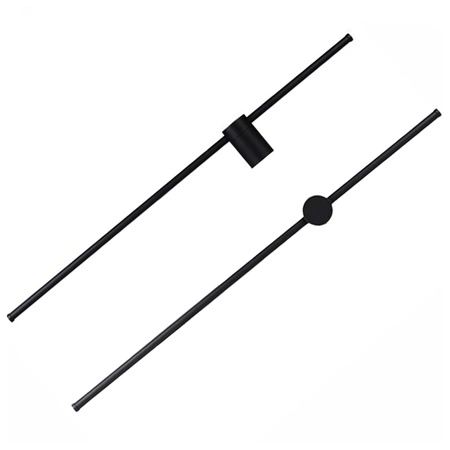 LED-Wandleuchte CATRINA Wandleuchte SCHWARZ Metall 17W 120cm moderner Stil