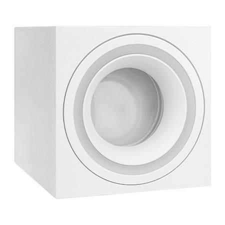 Aufputz Halogen Tuba Reflektor Spot GU10 Quadratisch Weiß Masterled