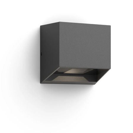 Garten-Wandleuchte LED-Fassadenleuchte für den Außenbereich 4.3W 800lm 2700K IP44 Anthrazit Alix Ultra Efficient Philips