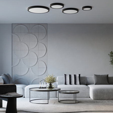 Deckenleuchte Plafond ONYX 30 LED 23W 3000K 1813lm Weiß Minimalistisch SOLLUX