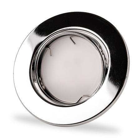 Einbaustrahler GU10, MR16 Einbauspot HALOGEN Runde beweglich Chrom Blech AURELI LUMILED