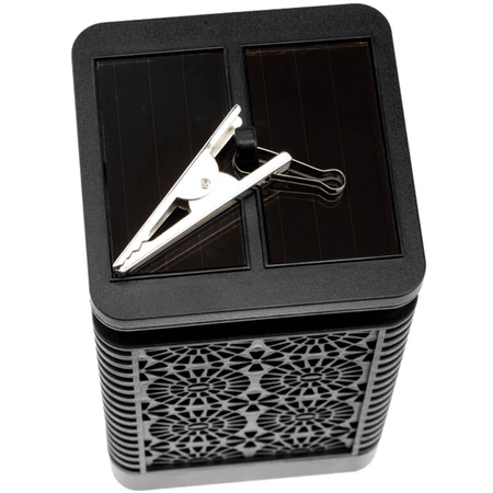 Garten Laterne LED Solar Dekorative Flamme Quadratisch 17cm