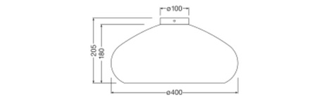 Dekorative Deckenleuchte E27 Pappe Braun Dekor Ledvance