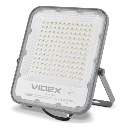 LED Strahler 100 W 13000 lm 5000 K IP65 Grau VIDEX DAVIS