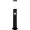 Außengartenlampe E27 BLACK POST 45 cm mit Bewegungs- und Dämmerungssensor