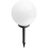 LED ATRIS Solar Gartenlampe angetrieben oberirdisch weiße Kugel 25cm RGB LUMILED