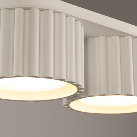 Anbauleuchte 2x GX53 Aluminium Beige Aura Deep Space SL.1793 Sollux