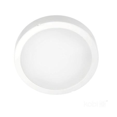 LED-Deckensegel Aufputz 24W 2400lm 4000K Neutral 120° Weiß IP40 IK03 Sigaro Kobi