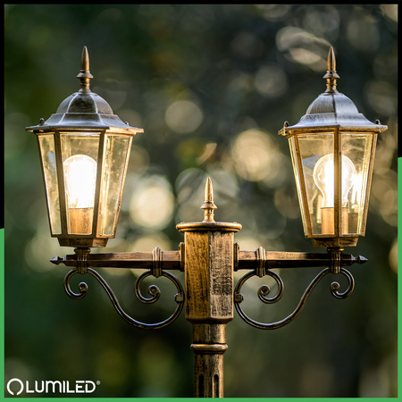 Gartenleuchte E27, Dekorative Außenlaterne 200cm BELLIS LUMILED