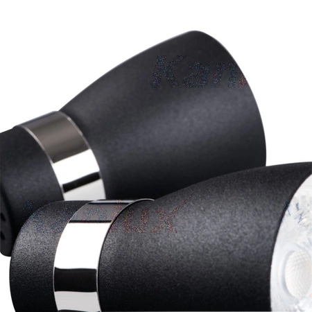 ENALI 3xGU10 schwarze Kanlux Deckenleuchte