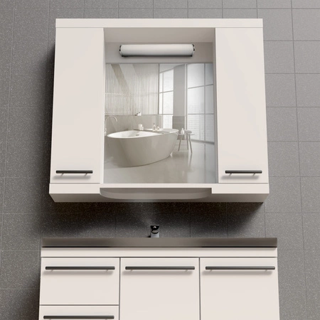 LED Badezimmer Wandleuchte 8W 1000lm 4000K Neutral Weiß Chrom IP44 ALEX Sanico Goldlux