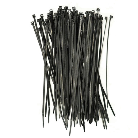 100x Kabelbinder 2.5x150mm Schwarz LUMILED