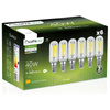 6x LED Lampen E14, LED Kühlschranklampe T25 4W = 40W 440lm 4000K neutral Glühfaden LUMILED