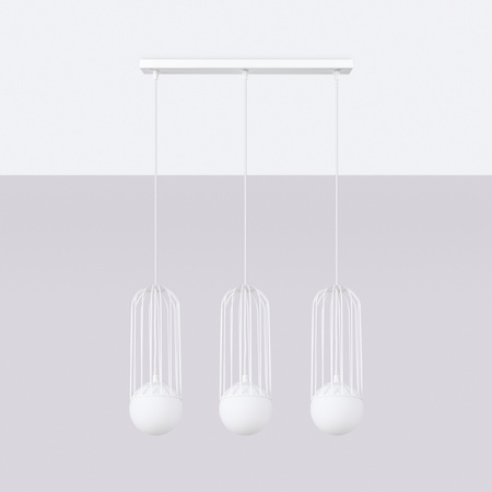 BRINA 3L 3xG9 Weiß Modern SOLLUX Decke Pendelleuchte