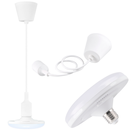 Hängende Deckenleuchte KIKI 1xE27 10W WEISS 3000K GOLDLUX (Polux)