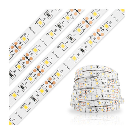 LED-Strip, LED-Streifen 12V 120W 1500LED 2835 8mm 25m IP68 warm LUMILED