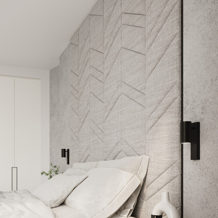 LED UTTI GU10Wandleuchte unten Schwarz SOLLUX