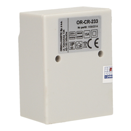 Dämmerungsschalter mit hermetischem Außenfühler 2300W IP65 Weiß ORNO