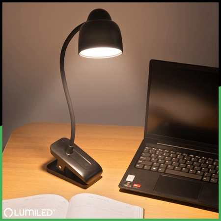 LED 5W CCT Schul-Schreibtischlampe TESA 2 Schwarz LUMILED