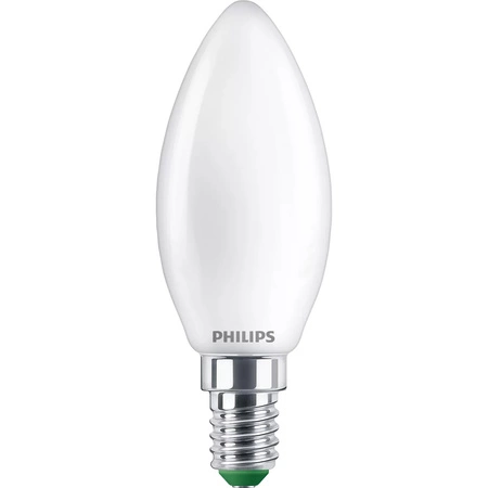 LED-Glühbirne E14 Kerze B35 2.3W = 40W 485lm 210lm/W 2700K Warm 300° CLASS A UltraEfficient Philips