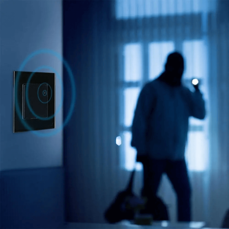 Mikrowellen-Bewegungsmelder 180° IP20 SCHWARZ Unterputz-Wandmontage verstellbar V-TAC