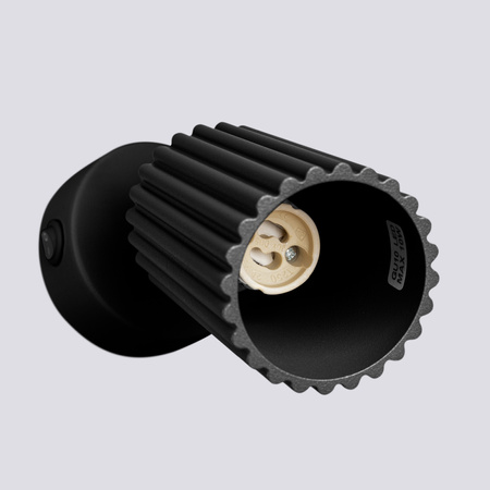 Wandleuchte Wandleuchte Reflektor Tuba Spot GU10 Schwarz Carbon Deep Space SL.1579 Sollux