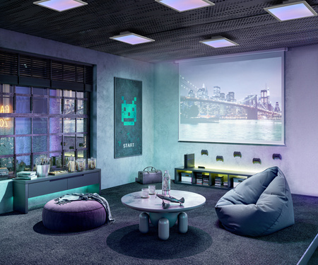 LED-Paneel-Deckenleuchte Intelligenetna 24W 1900lm RGB CCT Dimmbar 45x45cm Weiß SMART+ WiFi Magic Ledvance